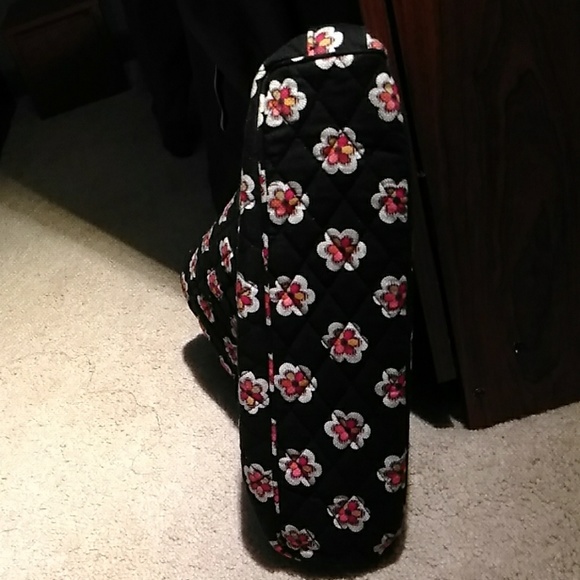 Vera Bradley Black White Red Khaki &Yellow Purse - Picture 4 of 8